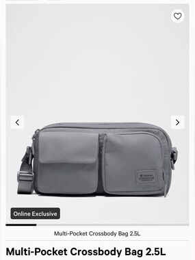 Lululemon Multi-Pocket 2.5L Crossbody Bag - Gray